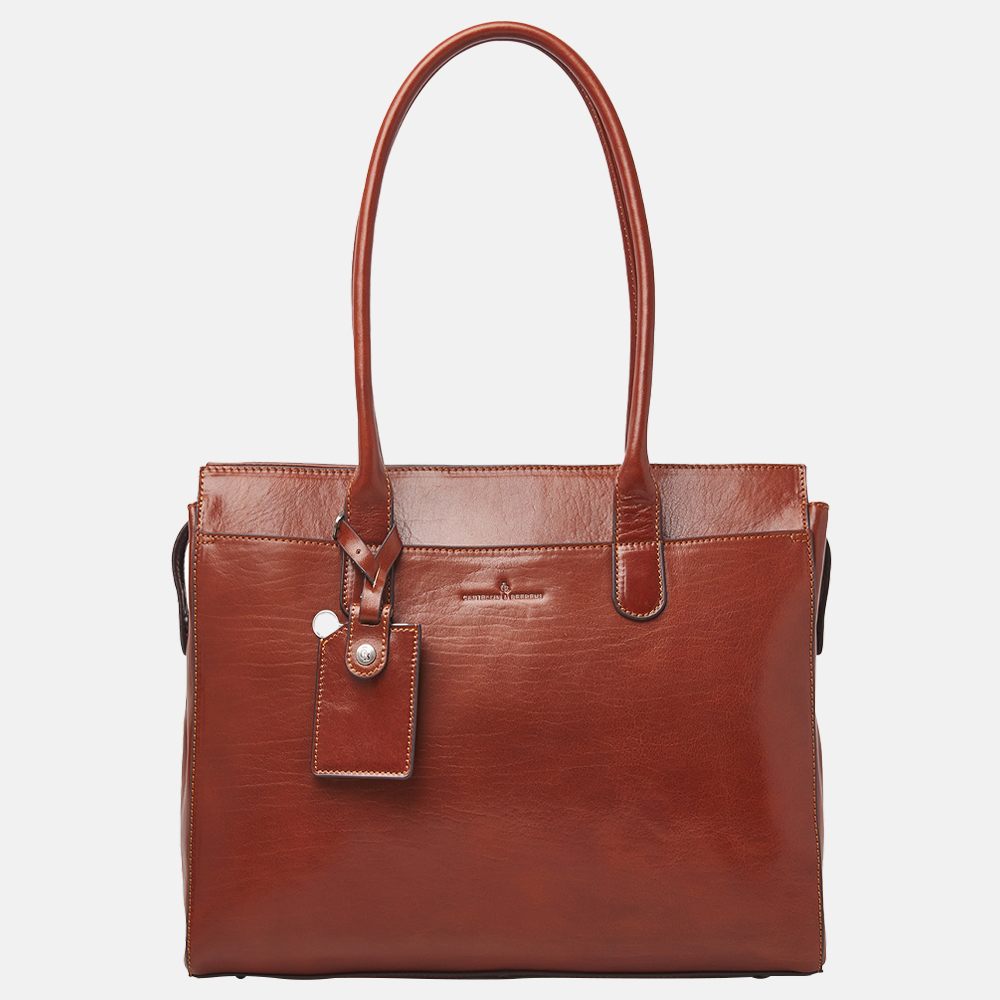 Castelijn & Beerens Gaucho Ellen laptoptas 15.6 inch cognac