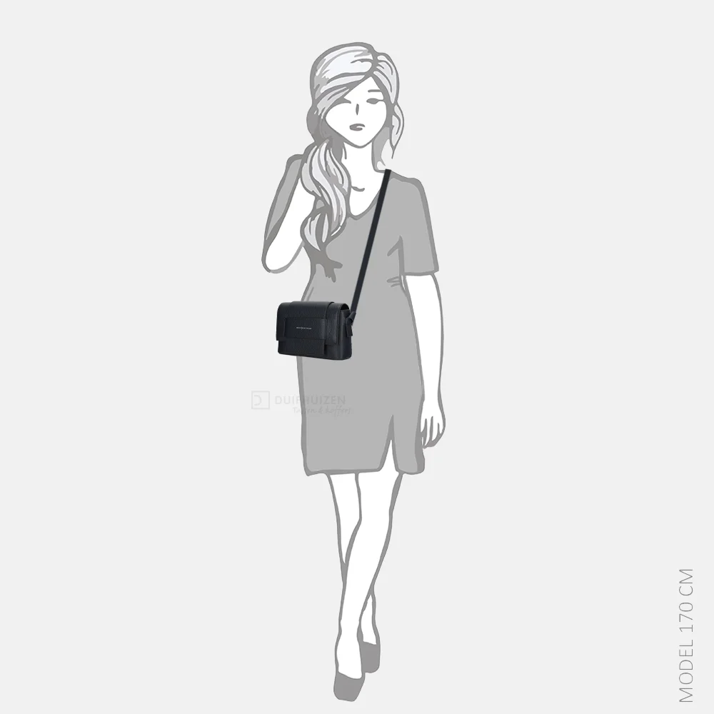 Smaak Amsterdam Megan crossbody tas navy bij Duifhuizen