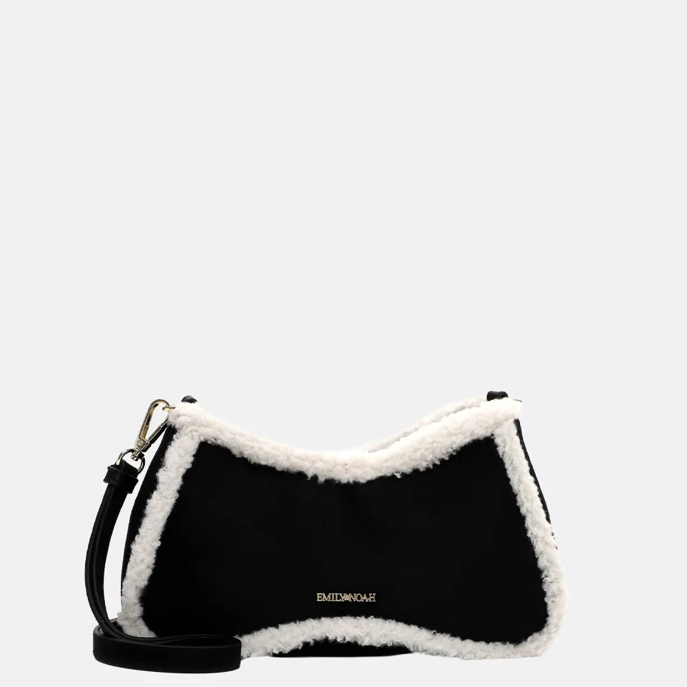 Emily & Noah Heidenrose crossbody tas black bij Duifhuizen