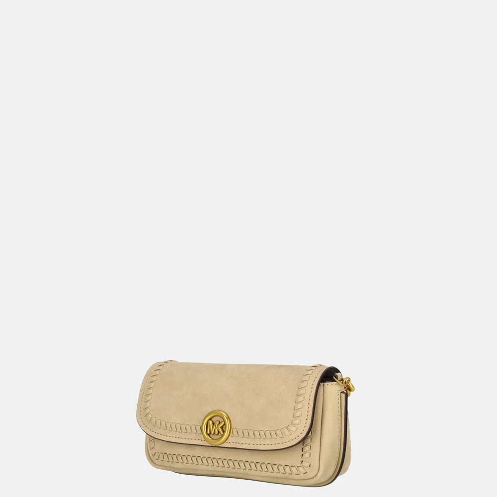 Michael Kors Nolita chain crossbody tas S khaki bij Duifhuizen