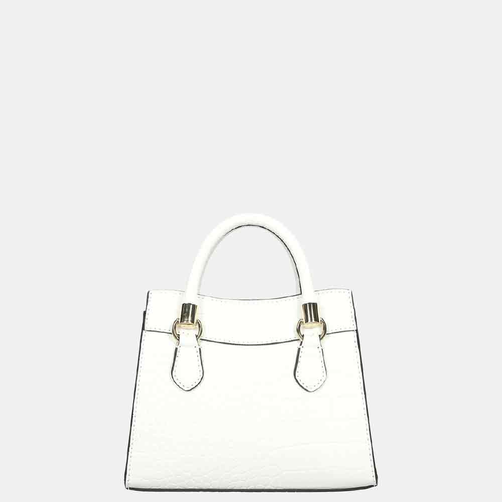 Guess Nell handtas mini white bij Duifhuizen