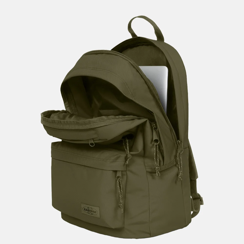 Eastpak Double Office laptoprugzak 17 inch dark grass bij Duifhuizen