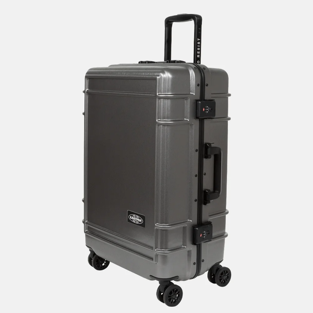 Eastpak Resist'R reiskoffer 78 cm brushed metal bij Duifhuizen