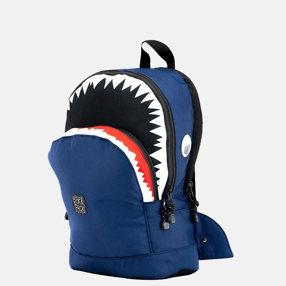 Pick & Pack Shark kinderrugzak M navy bij Duifhuizen