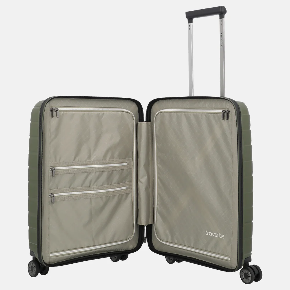 Travelite Air Base handbagage koffer 55 cm olive bij Duifhuizen