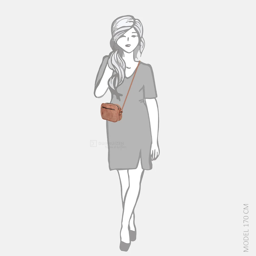 Enrico Benetti Zoë crossbody tas zachtroze bij Duifhuizen