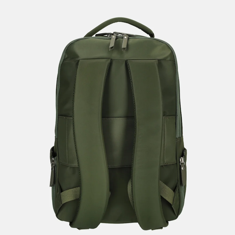 Enrico Benetti Caroline laptoprugzak 15 inch olijf bij Duifhuizen