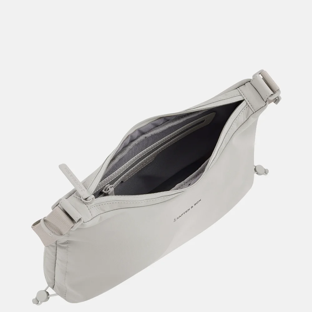 Kapten & Son Skara crossbody tas small greige bij Duifhuizen