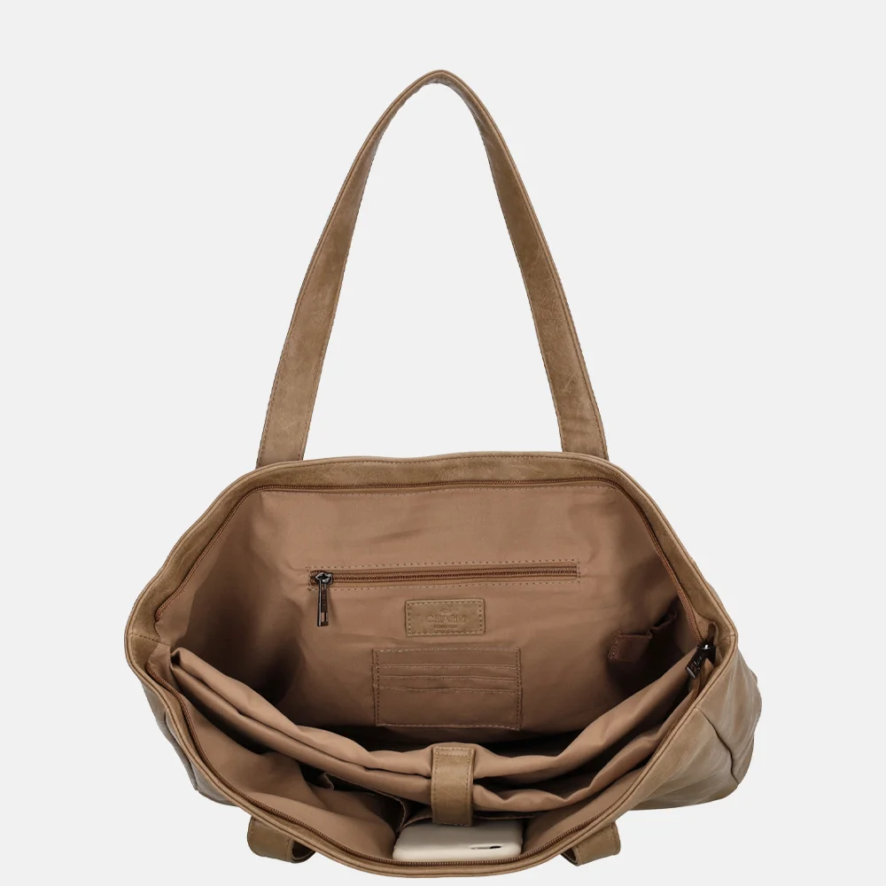 Charm London Liberty shopper 15 inch taupe bij Duifhuizen