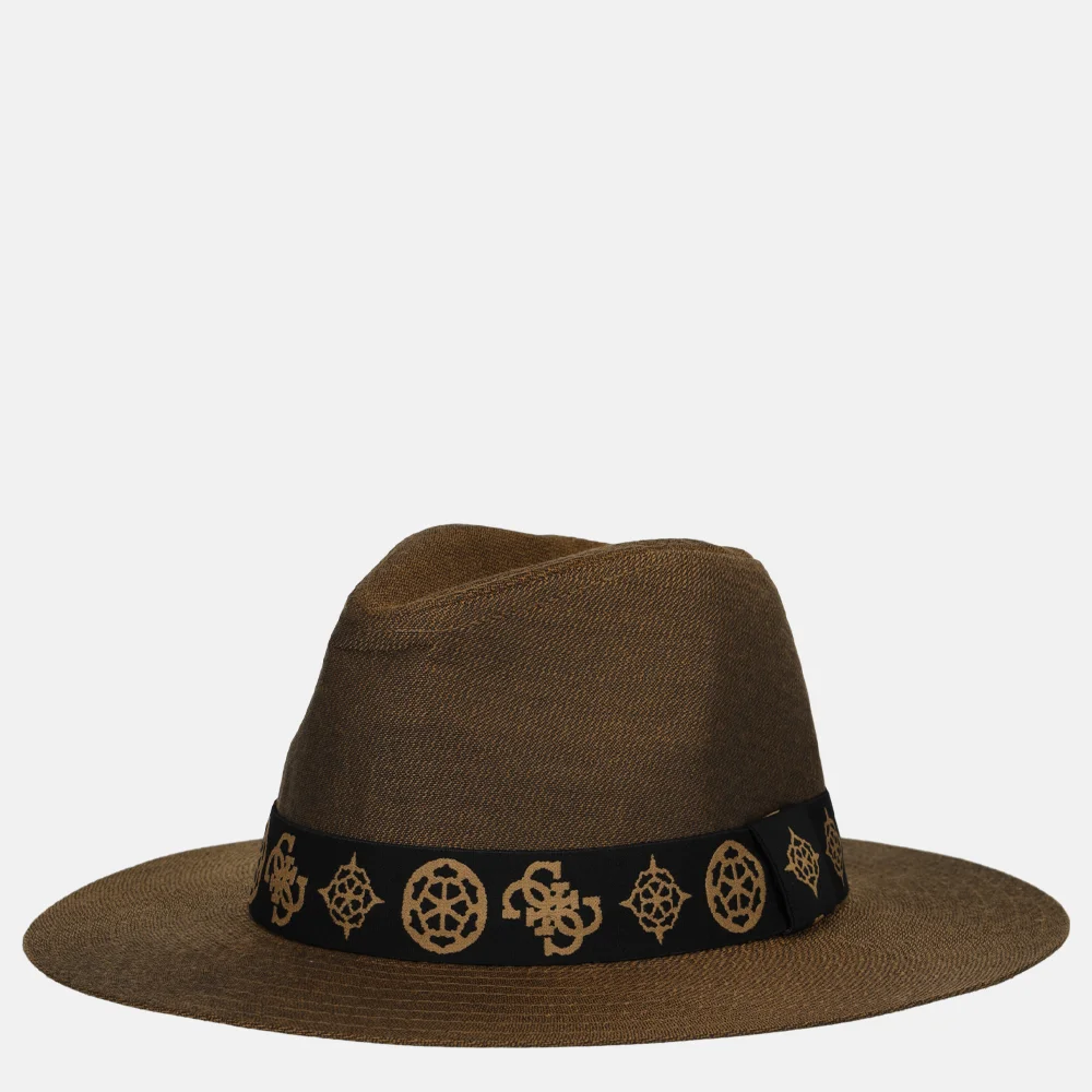 Guess Fedora muts/pet natural bij Duifhuizen