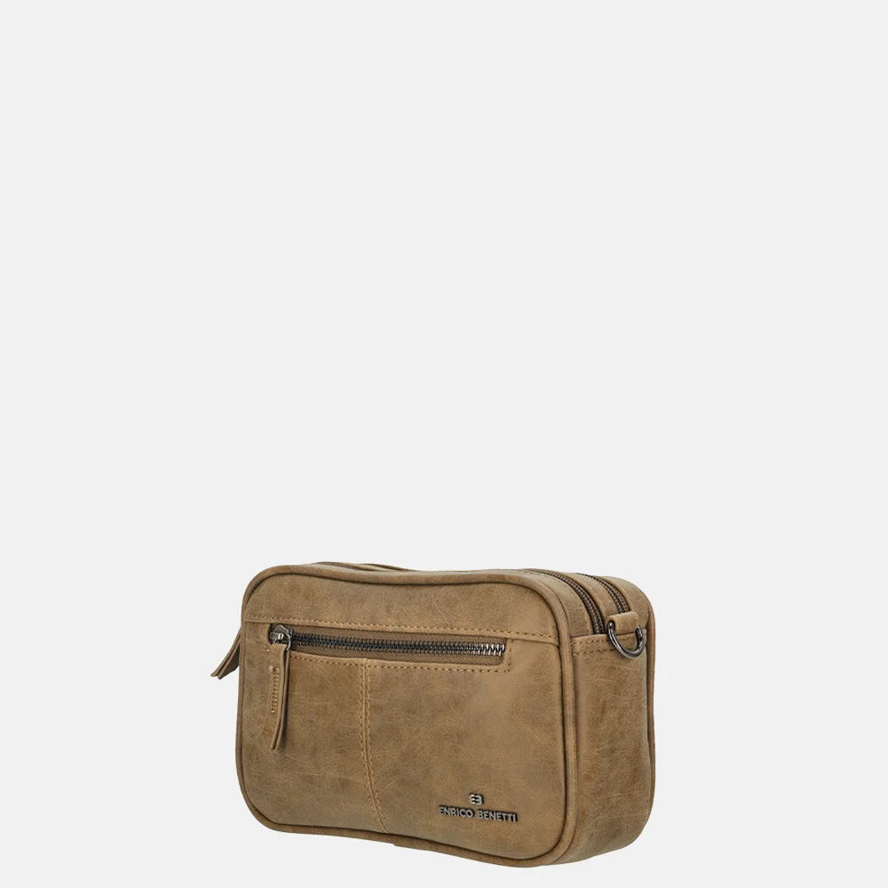 Enrico Benetti Stacey crossbody tas camel bij Duifhuizen