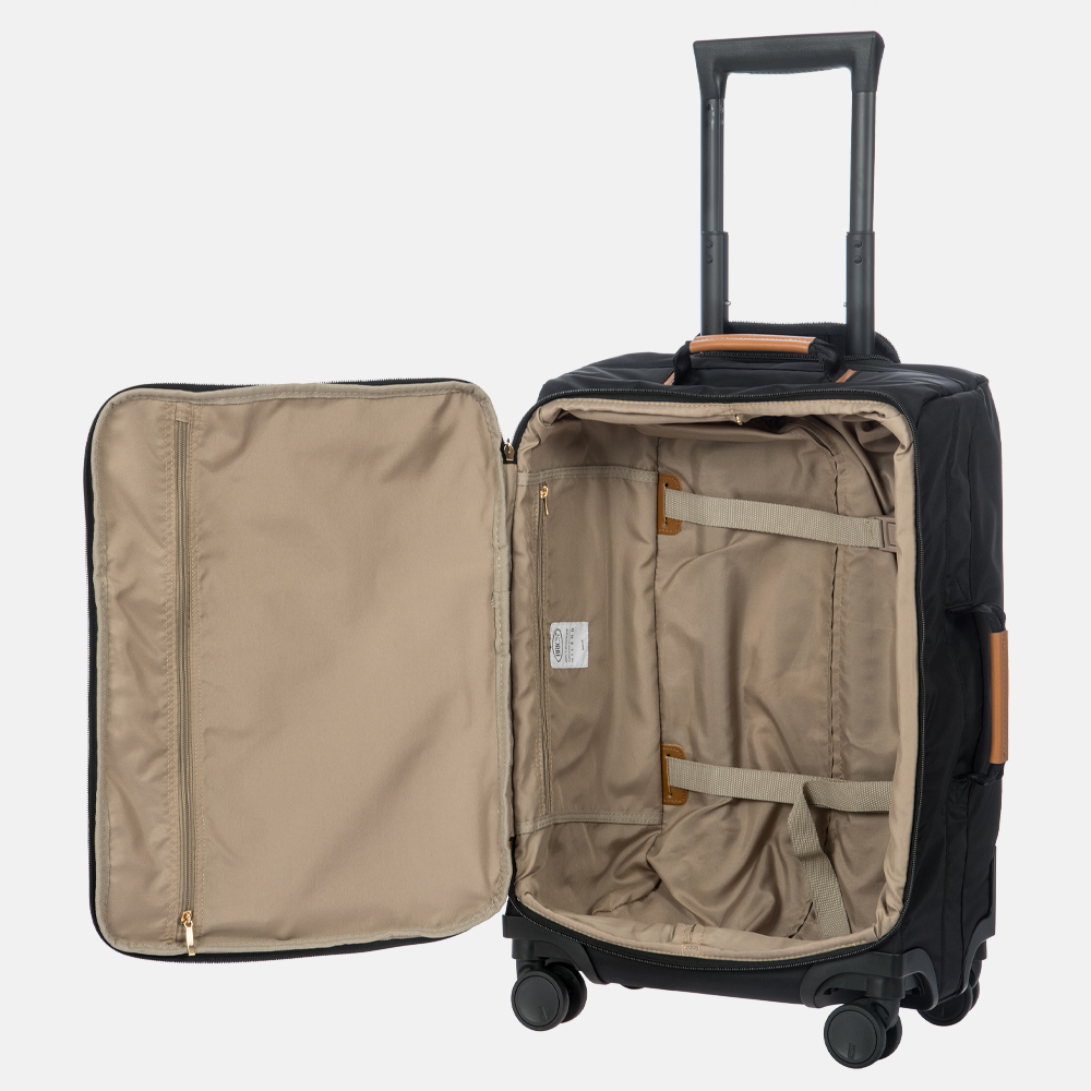 Bric's X-Travel handbagage koffer 55 cm  nero bij Duifhuizen