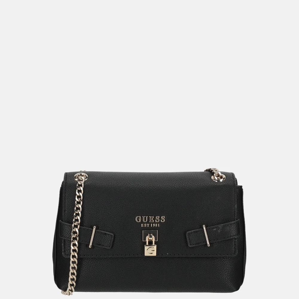 Guess Yesba convertible crossbody tas black bij Duifhuizen
