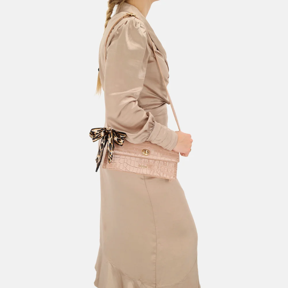 Charm London Knightsbridge schoudertas oudroze bij Duifhuizen