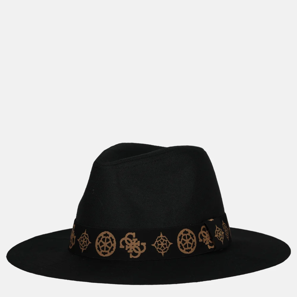 Guess Fedora muts/pet black bij Duifhuizen
