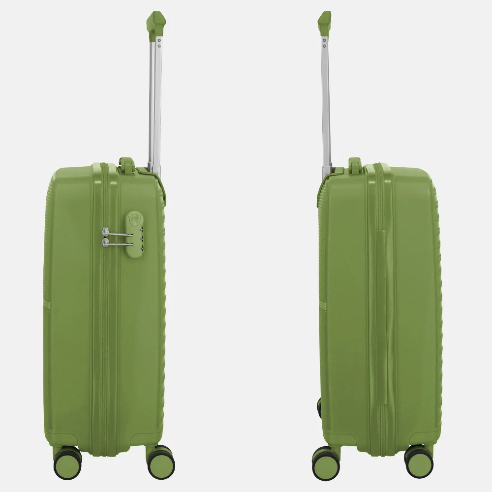 Travelite Pacific spinner 55cm olive bij Duifhuizen