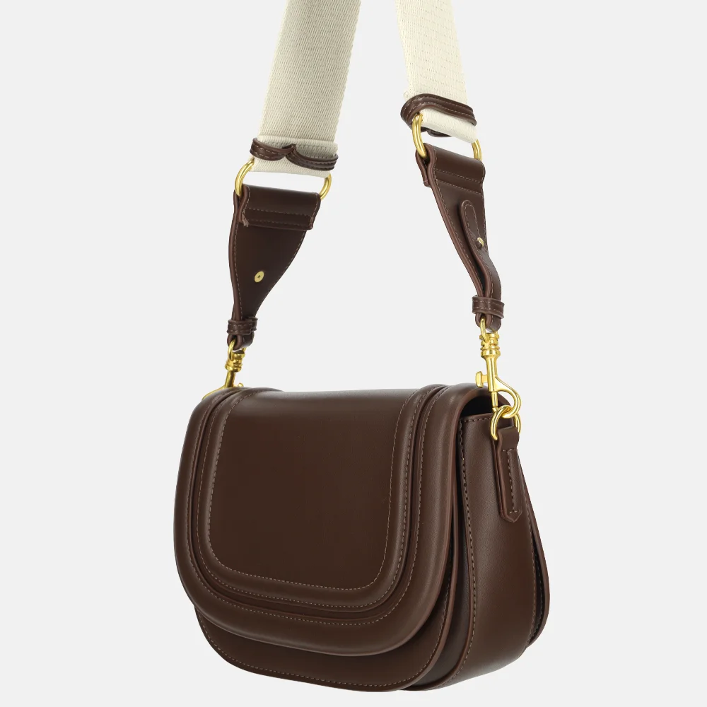 Firenze crossbody tas coffee bij Duifhuizen