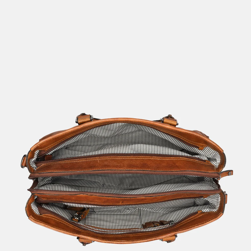 Berba Lucca laptoptas/shopper brandy bij Duifhuizen