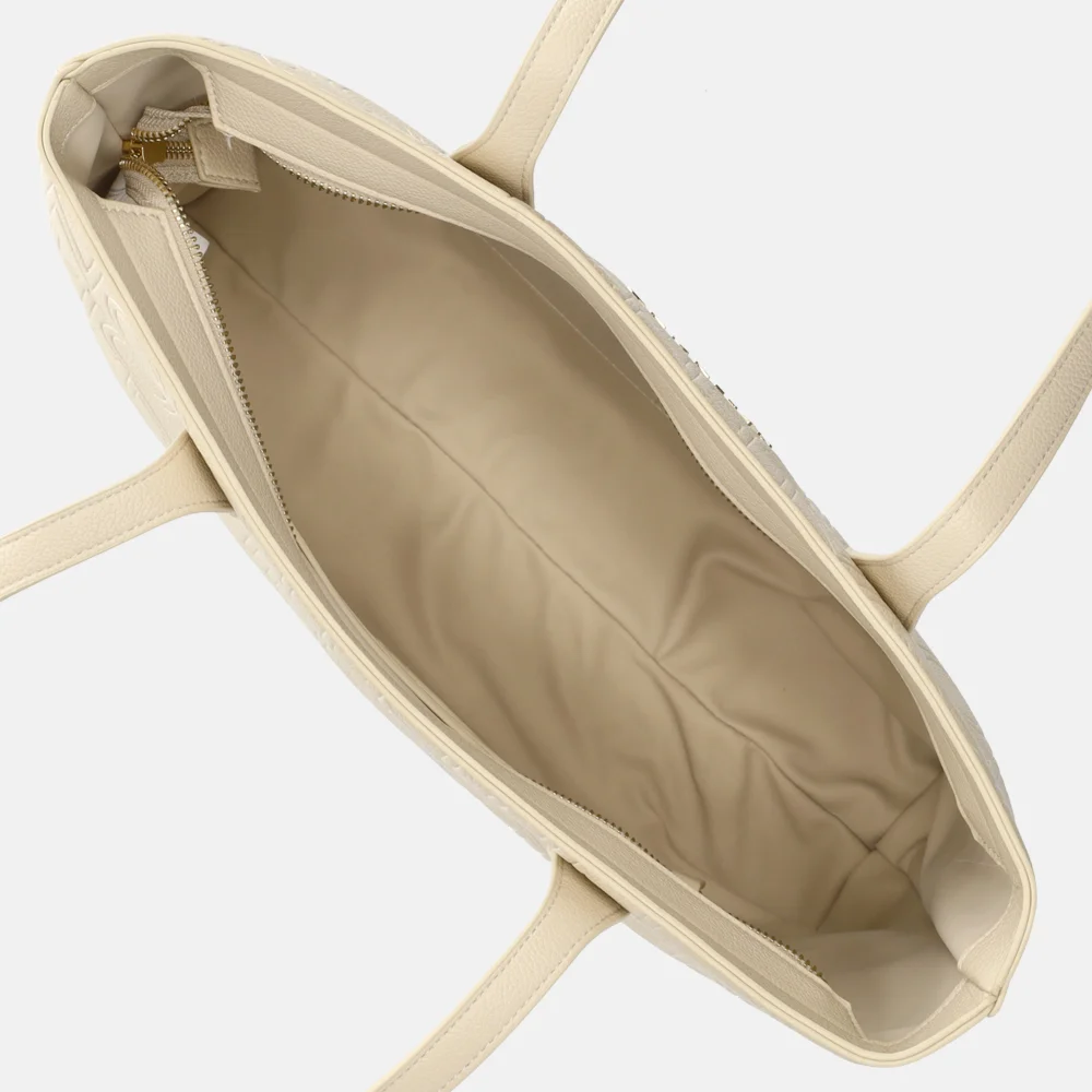 Valentino Bags Pansy shopper ecru bij Duifhuizen