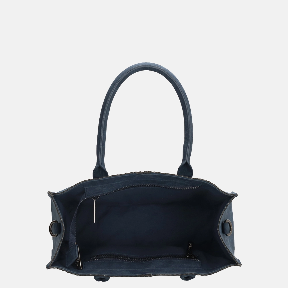 Zebra Trends Lisa handtas M jeansblauw bij Duifhuizen