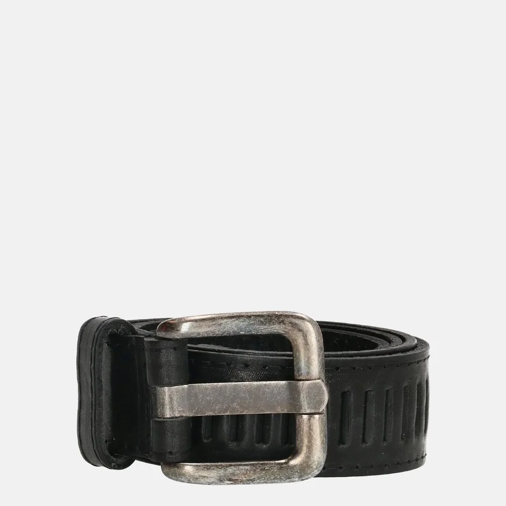 Hide & Stitches Lubbock herenriem 4 cm black bij Duifhuizen