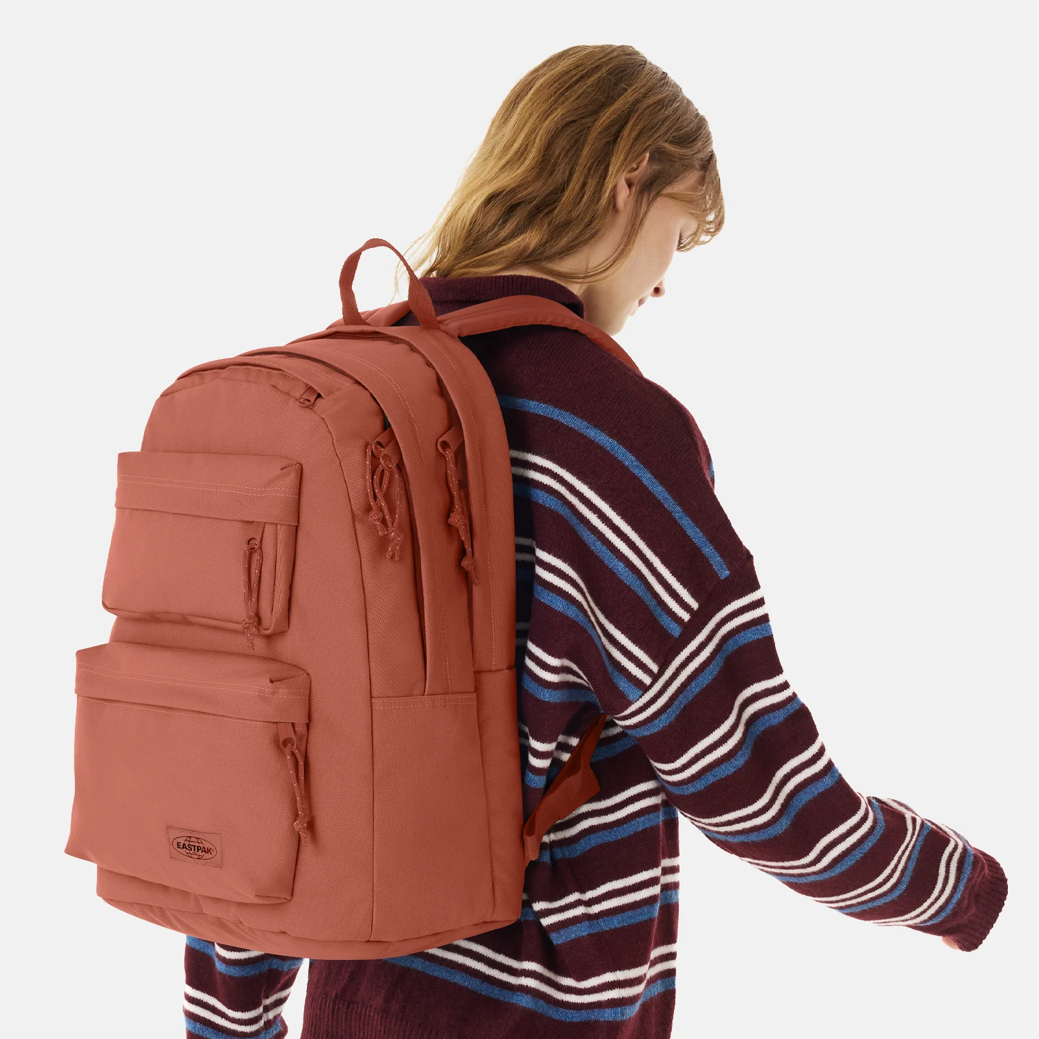 Eastpak Double office laptoprugzak 17 inch casual rust bij Duifhuizen
