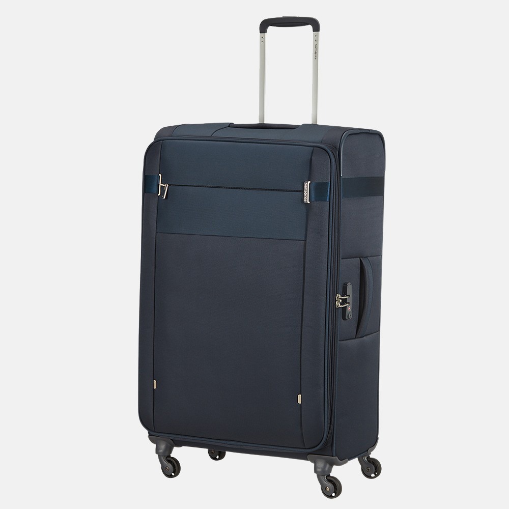 Samsonite Citybeat Spinner koffer 78 cm navy blue bij Duifhuizen