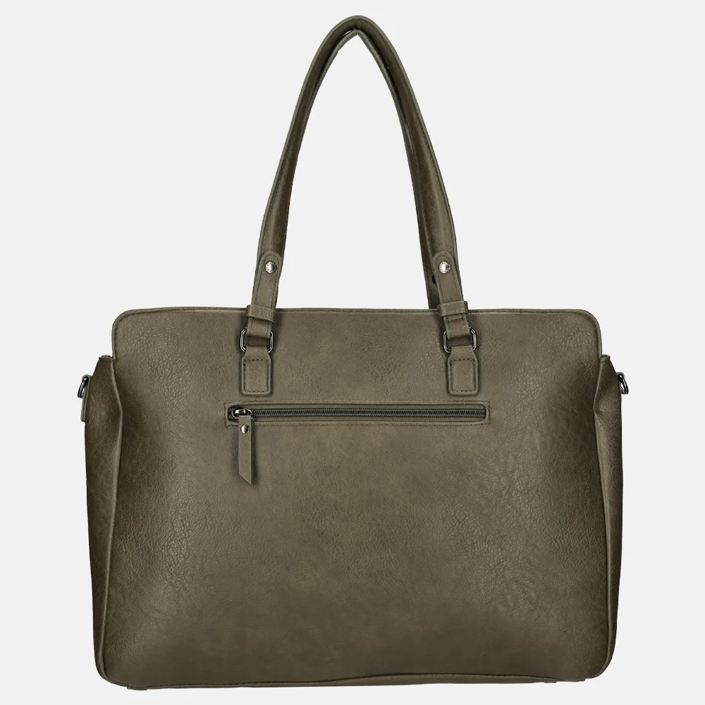 Enrico Benetti Lily shopper 15 inch olive bij Duifhuizen