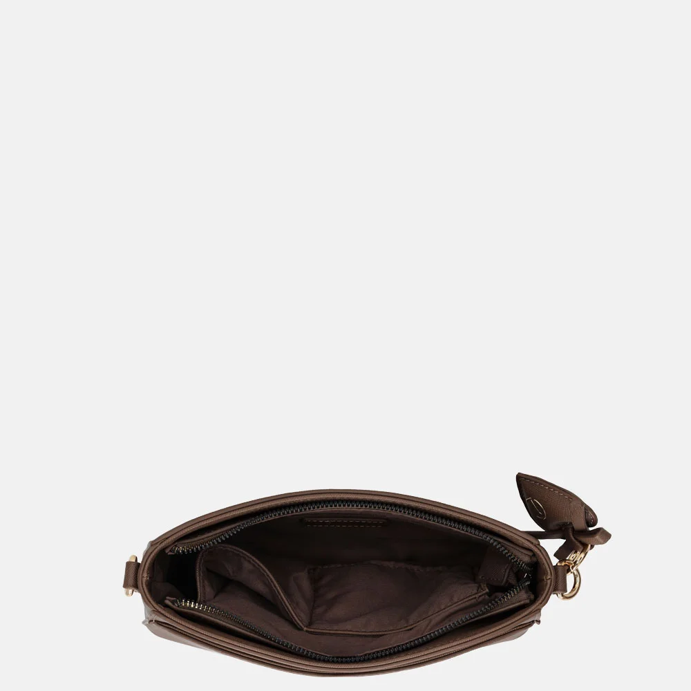 Charm London Cambridge crossbody tas mocca bij Duifhuizen
