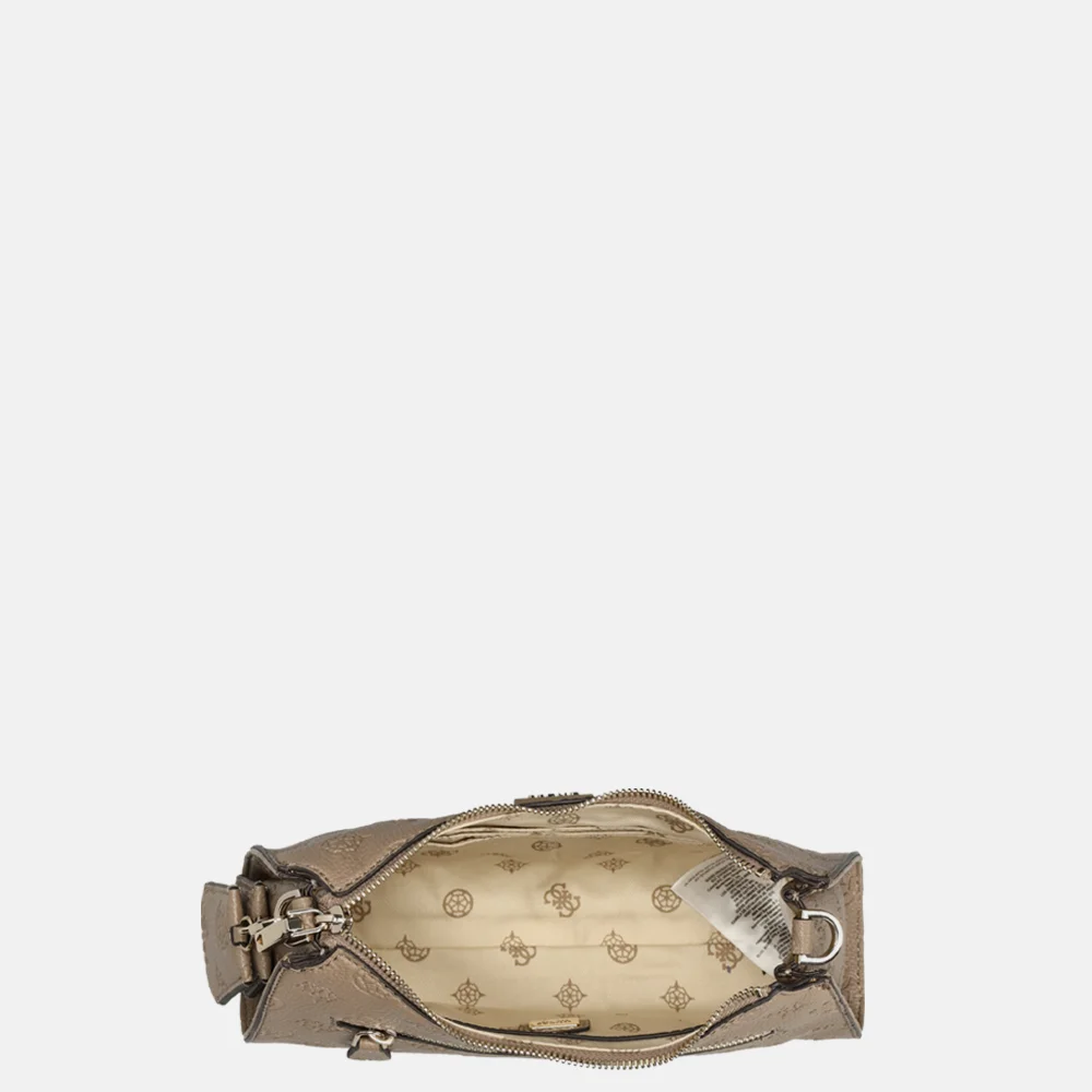 Guess Cresidia schoudertas dark taupe bij Duifhuizen