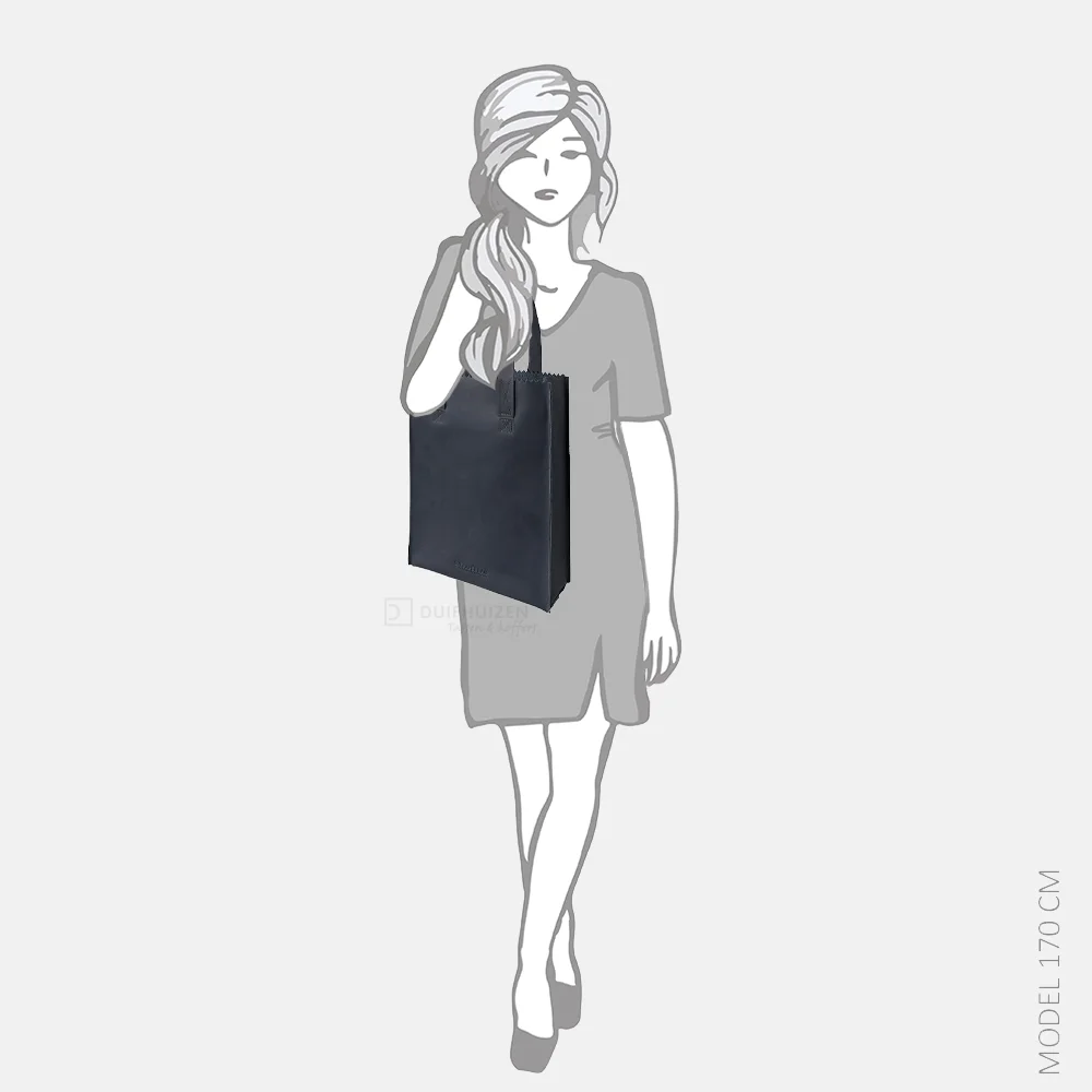 My paper bag shopper vintage black bij Duifhuizen