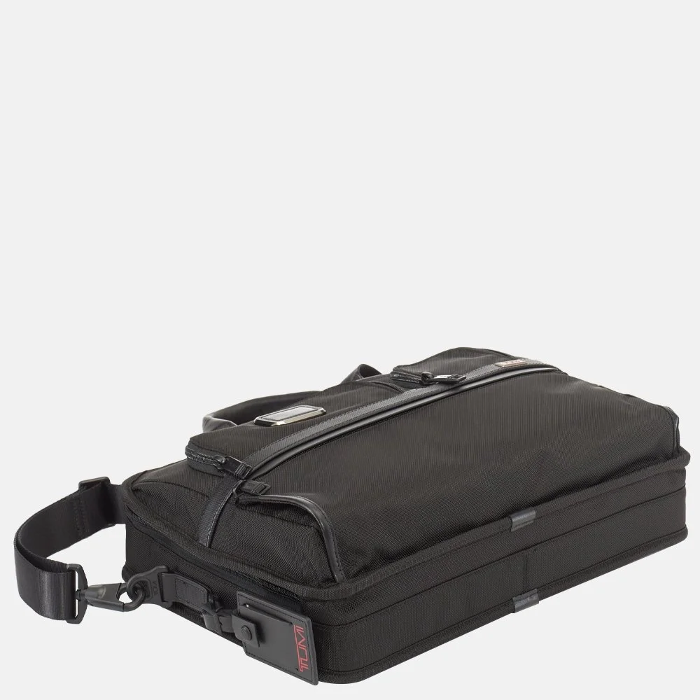 Tumi laptoptas Slim Brief black bij Duifhuizen