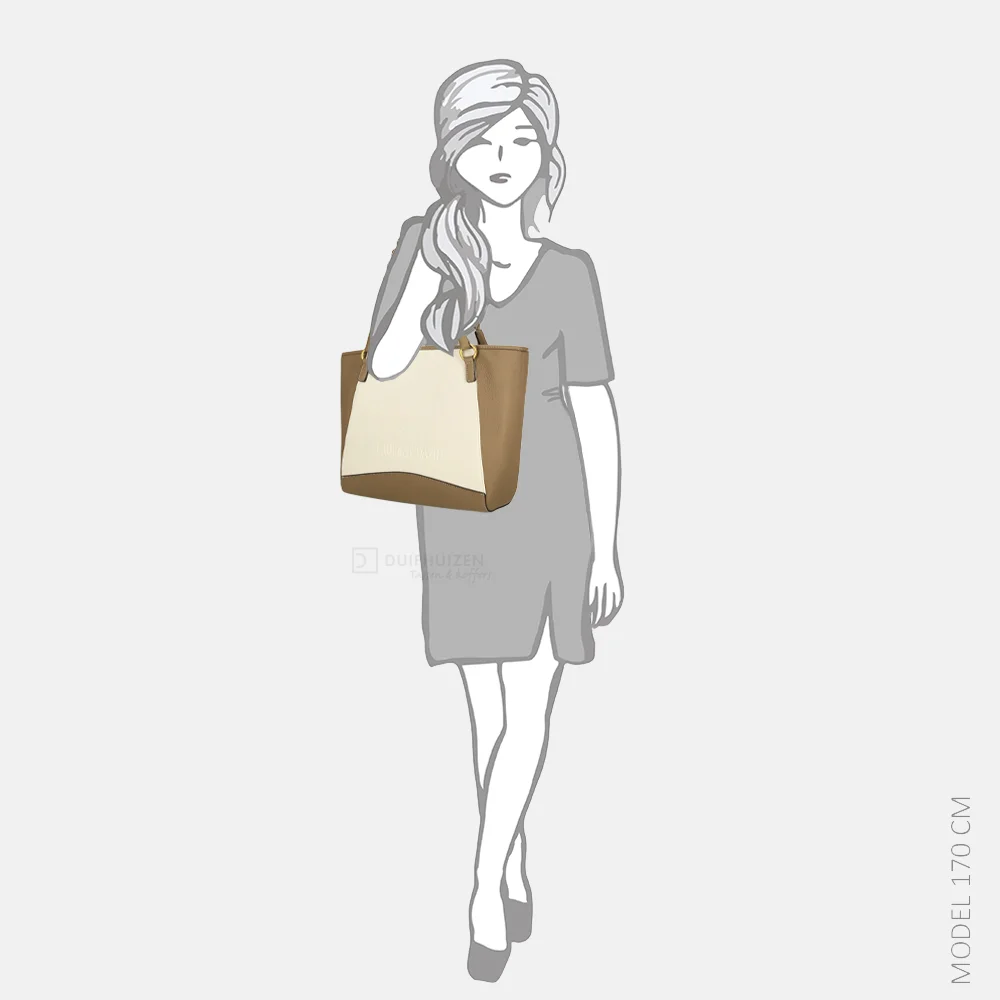 Laurent David Cato shopper taupe bij Duifhuizen