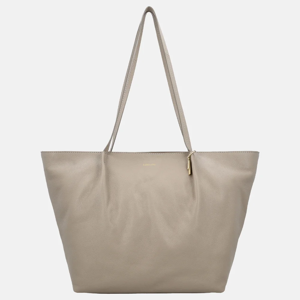 Loulou Essentiels Lola shopper soft sepia bij Duifhuizen