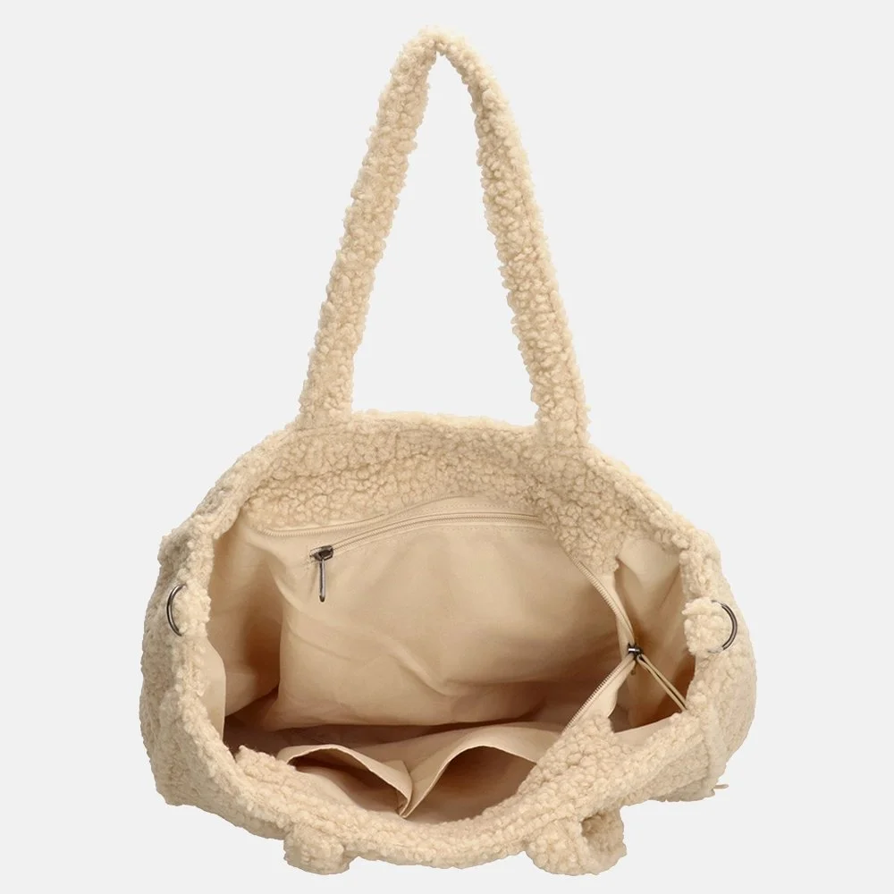 Beagles Teddy Navarra shopper L beige bij Duifhuizen