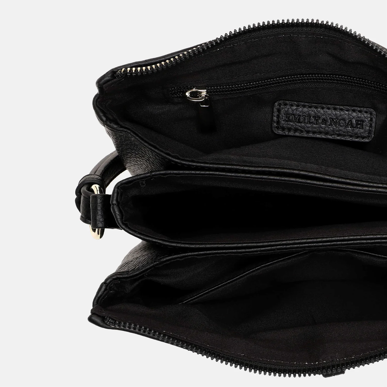 Emily & Noah Lewe crossbody tas zwart bij Duifhuizen