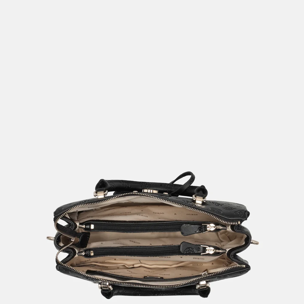 Guess Dita handtas black logo bij Duifhuizen