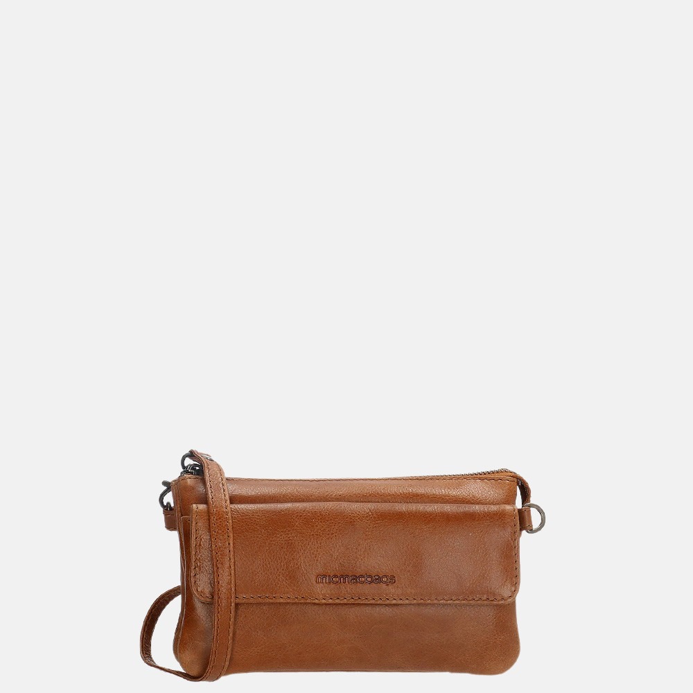 Micmacbags Porto crossbody tas brown bij Duifhuizen