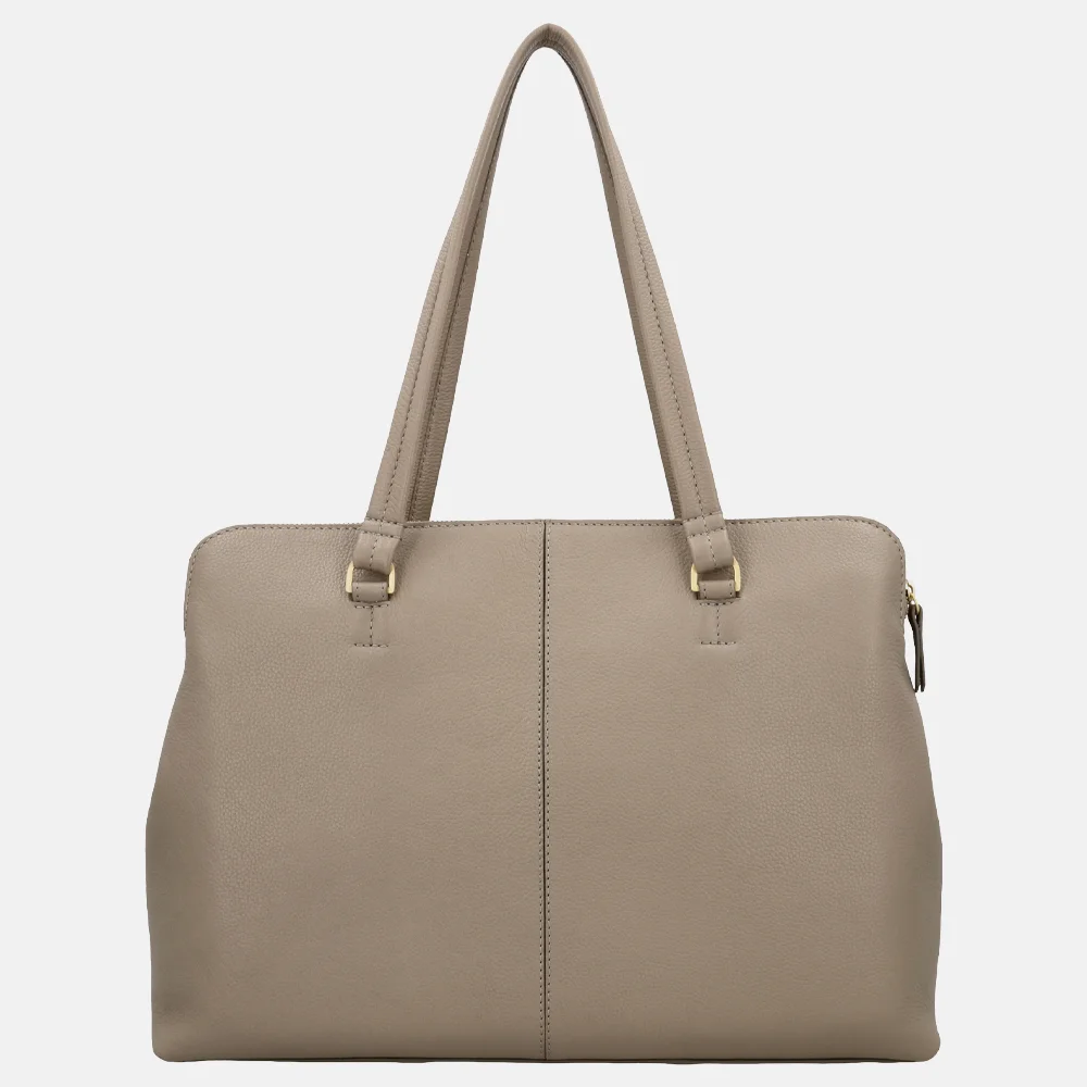 Loulou Essentiels Olivia shopper 15.5 inch soft sepia bij Duifhuizen