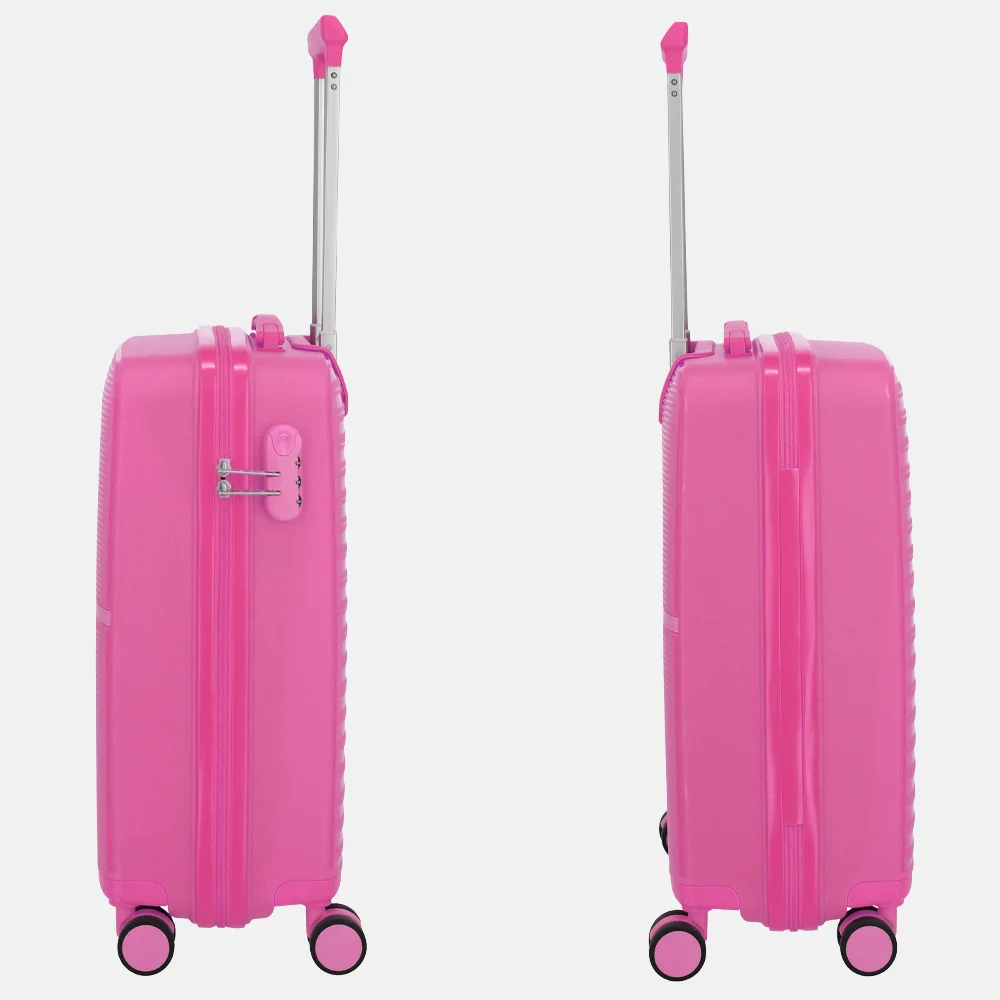 Travelite Pacific spinner 55cm pink bij Duifhuizen