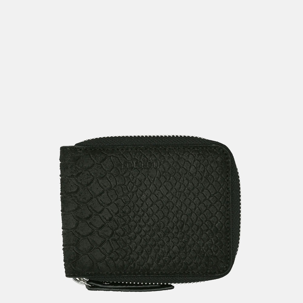 LouLou Essentiels Sugar Snake portemonnee XS black bij Duifhuizen
