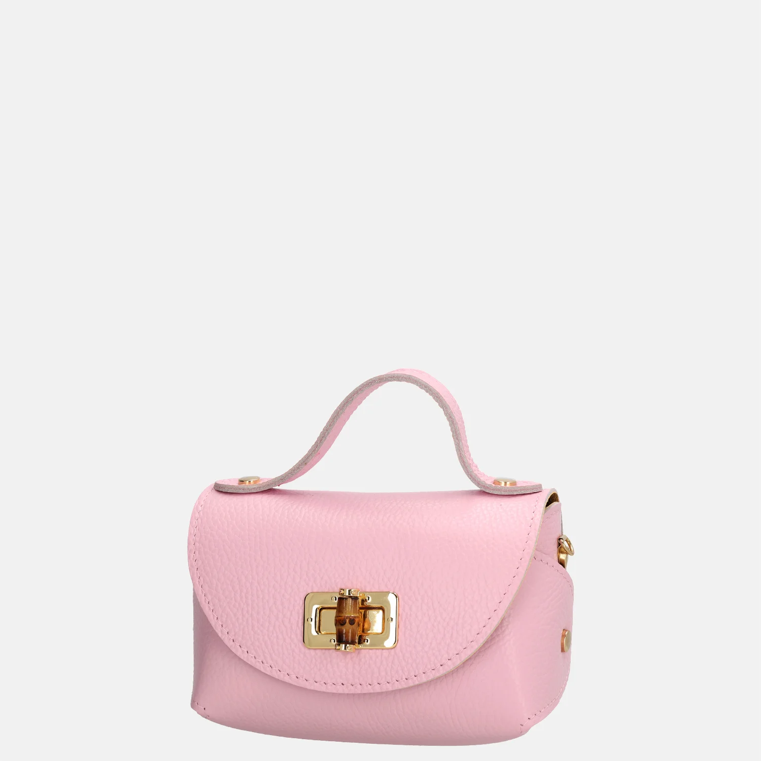 Charm London Bamboo handtas lichtroze bij Duifhuizen