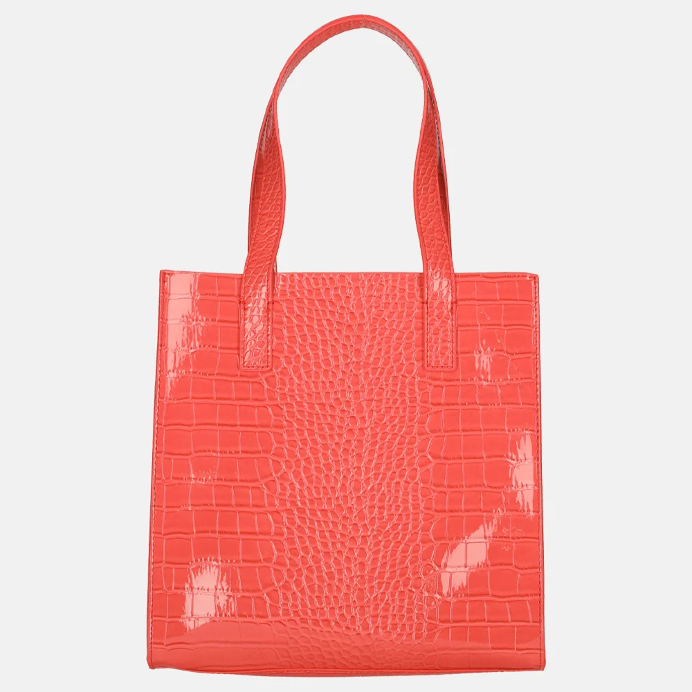 Ted Baker Reptcon shopper S coral bij Duifhuizen