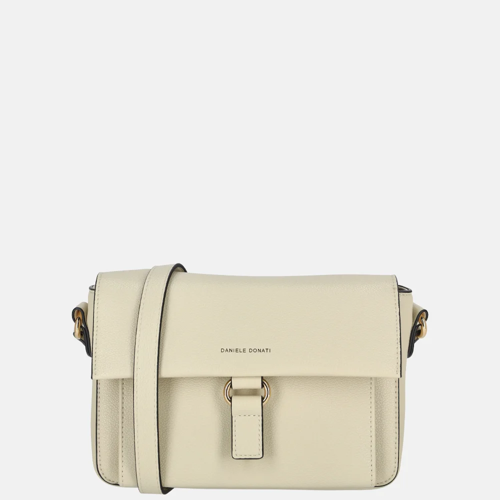 Daniele Donati crossbody tas lichtbeige