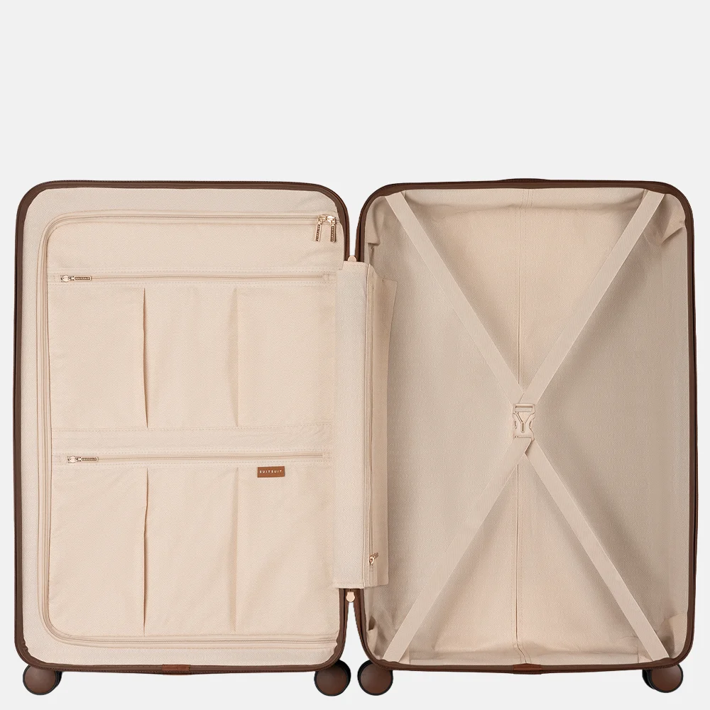 Suitsuit Fab Seventies reiskoffer 76 cm sustained grey bij Duifhuizen