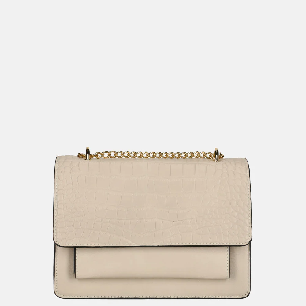 Firenze crossbody tas croco beige bij Duifhuizen