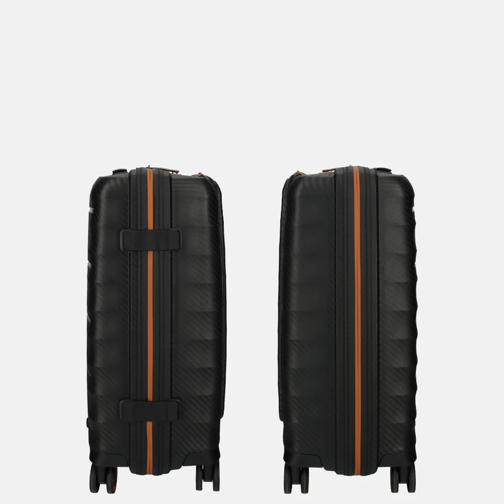 Duifhuizen Paloma handbagage koffer 55 cm black/copper bij Duifhuizen