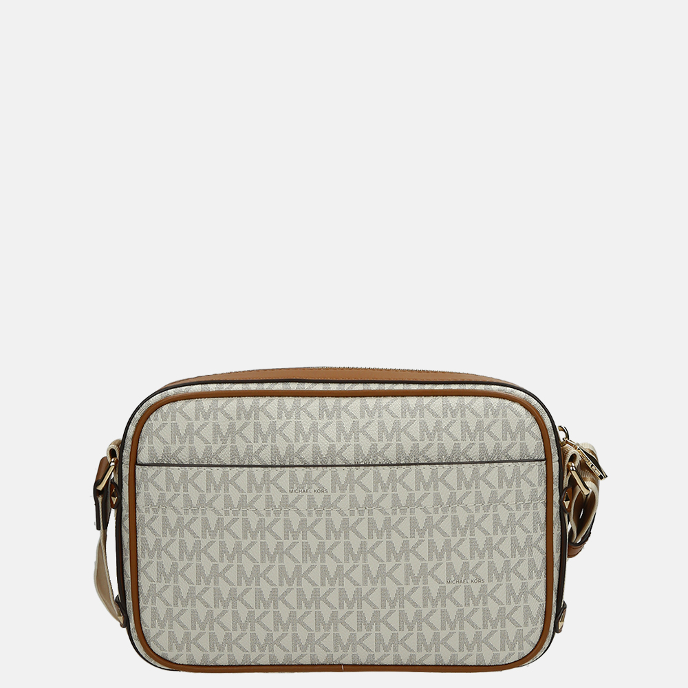 Michael Kors Meave crossbody tas L vanille/acorn bij Duifhuizen