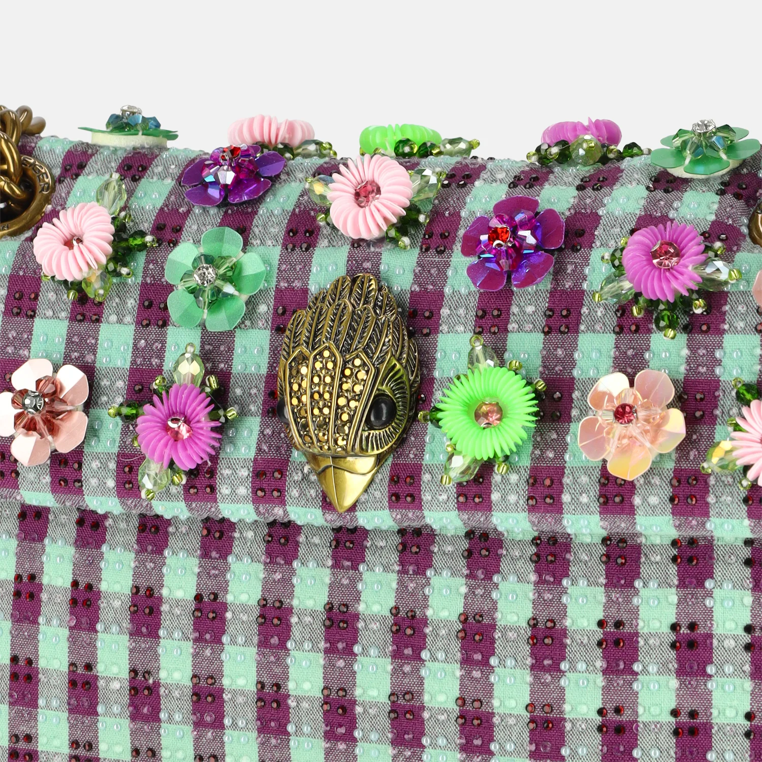 Kurt Geiger Mini Kensington flower schoudertas multi bij Duifhuizen