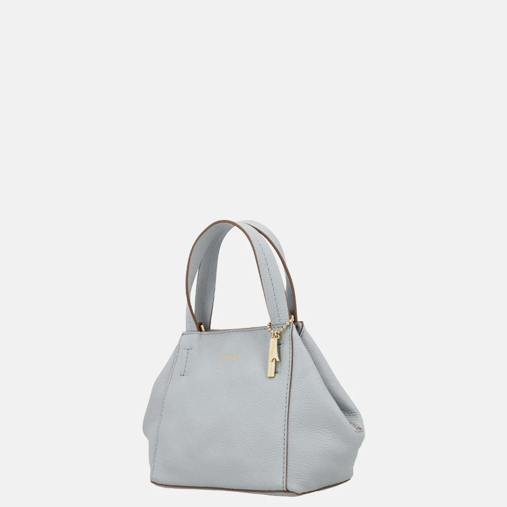 Loulou Essentiels Elodie handtas blue aura bij Duifhuizen
